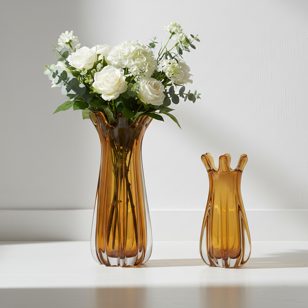 Corolla Hand-Blown Glass Vase