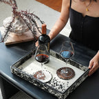 Crinière Hand-Stitched Horsehair Coaster Set