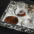 Crinière Hand-Stitched Horsehair Coaster Set