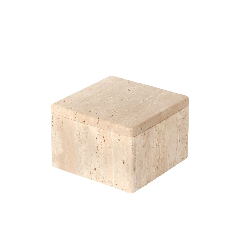 Brienne Travertine Lidded Box