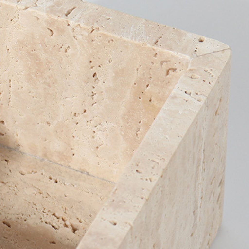 Brienne Travertine Lidded Box