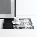 Equinox Textured Leather Spliced Catchall Tray