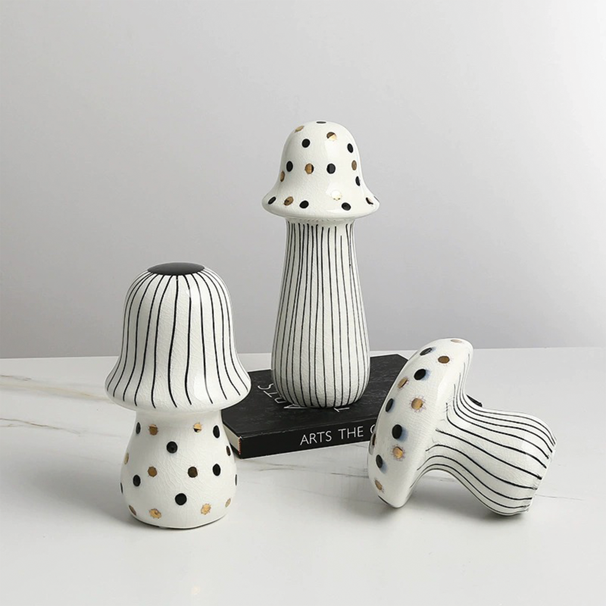 Amanita Glazed Ceramic Mushroom Secondary image