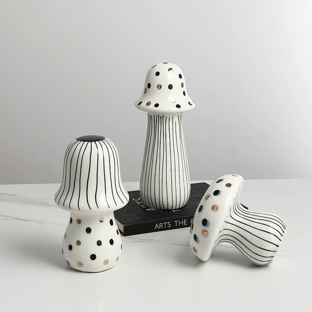 Amanita Ceramic Mushrooms