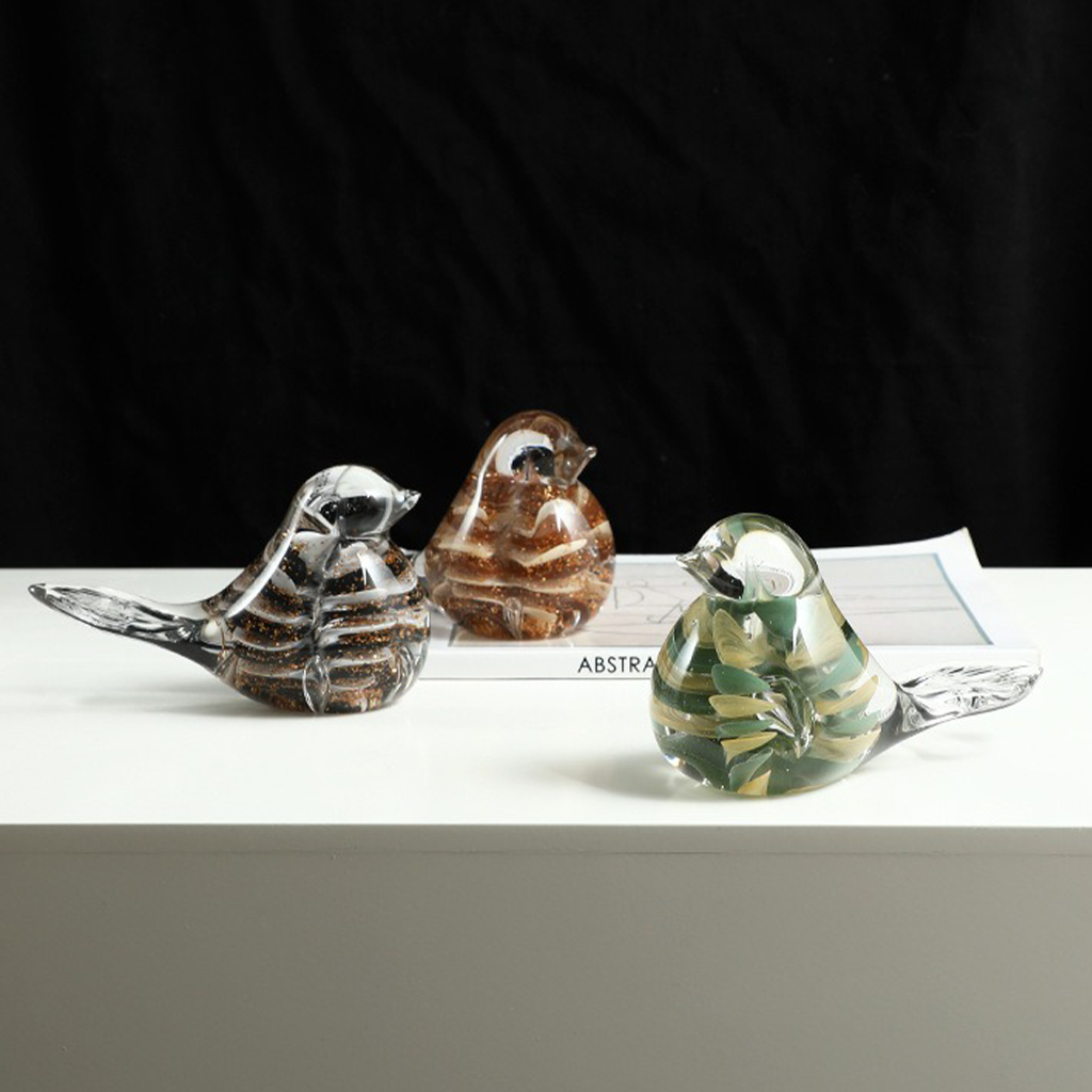 Pardalote Hand-blown Glass Bird