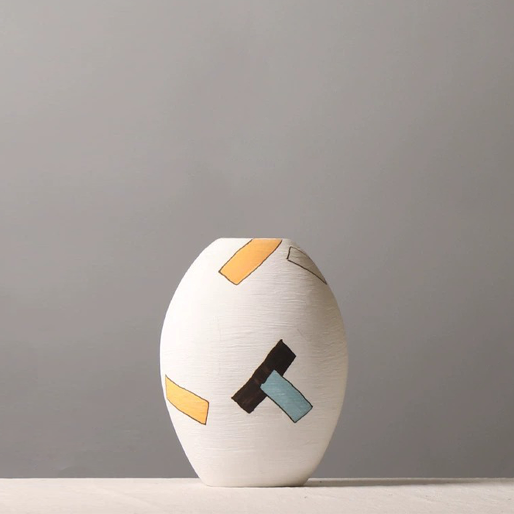 Olio Hand-painted Ceramic Vase Main image