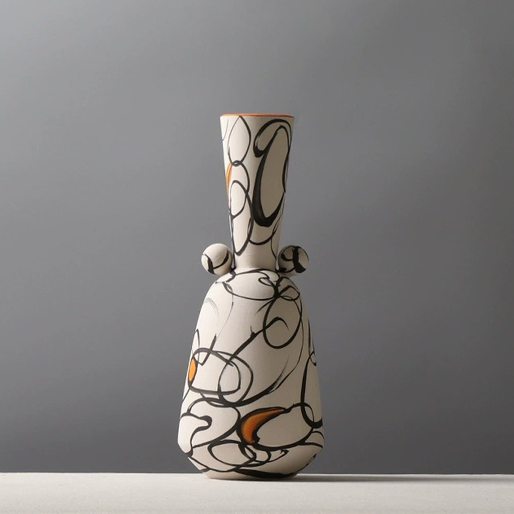 Lares Hand-painted Ceramic Vase Main image