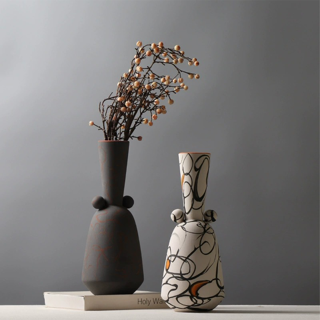 Lares Hand-painted Ceramic Vase Secondary image
