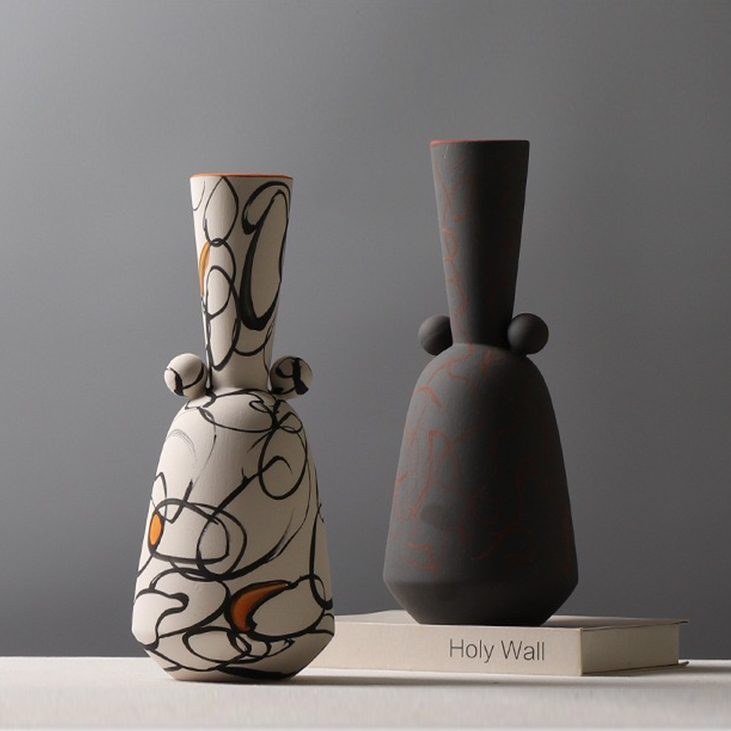 Lares Hand-painted Ceramic Vase Secondary image