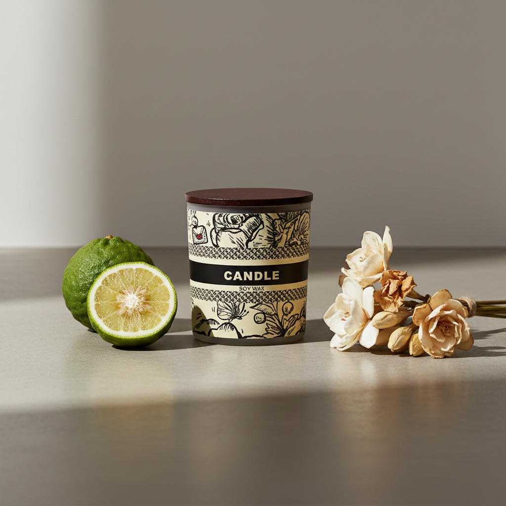 Gardenia & Bergamot Handmade Scented Candle