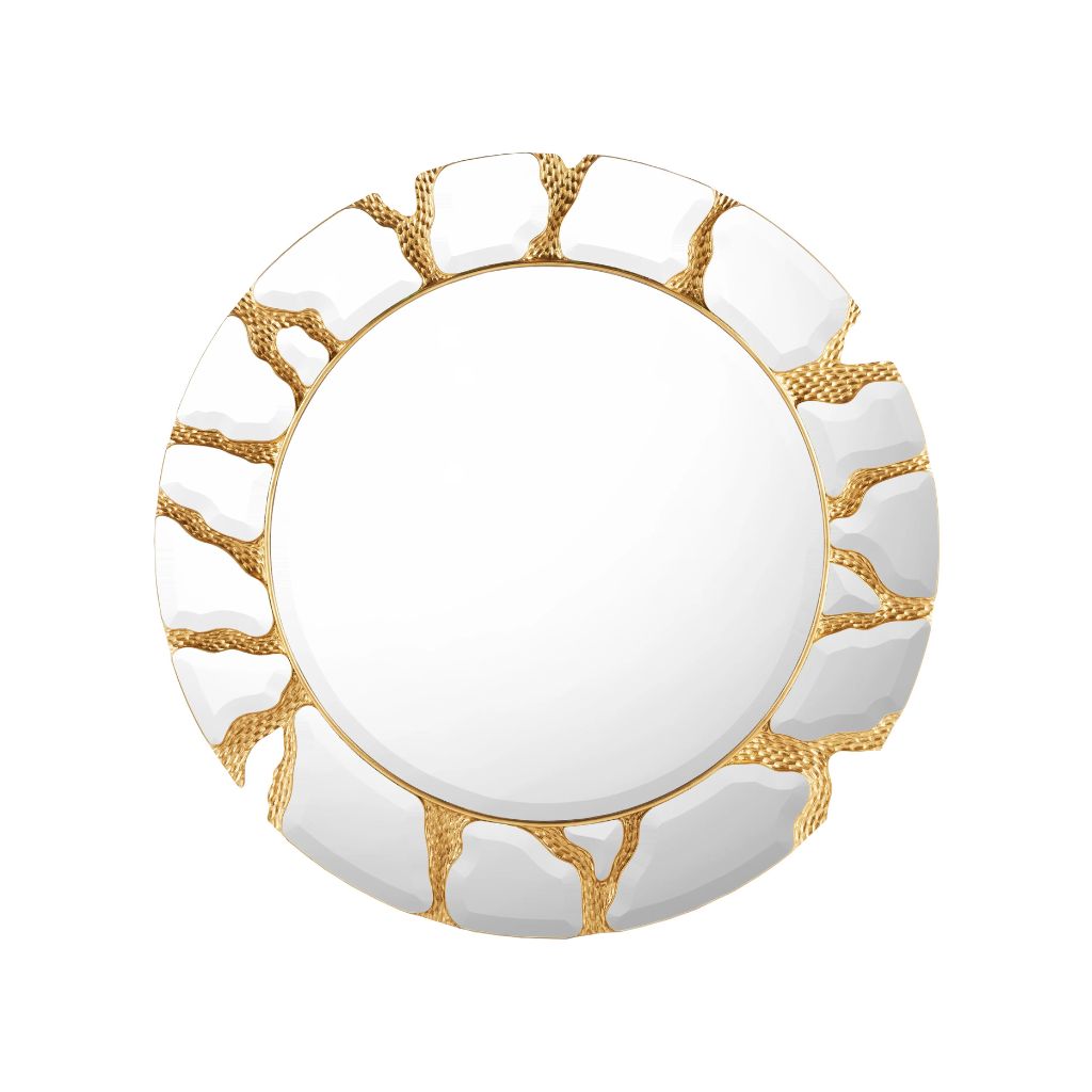 Auria Handcrafted Round Wall Mirror
