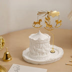 Mélodia Cedar & Lily Scented Carousel Relief Spinning Candle
