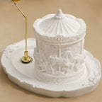 Mélodia Cedar & Lily Scented Carousel Relief Spinning Candle
