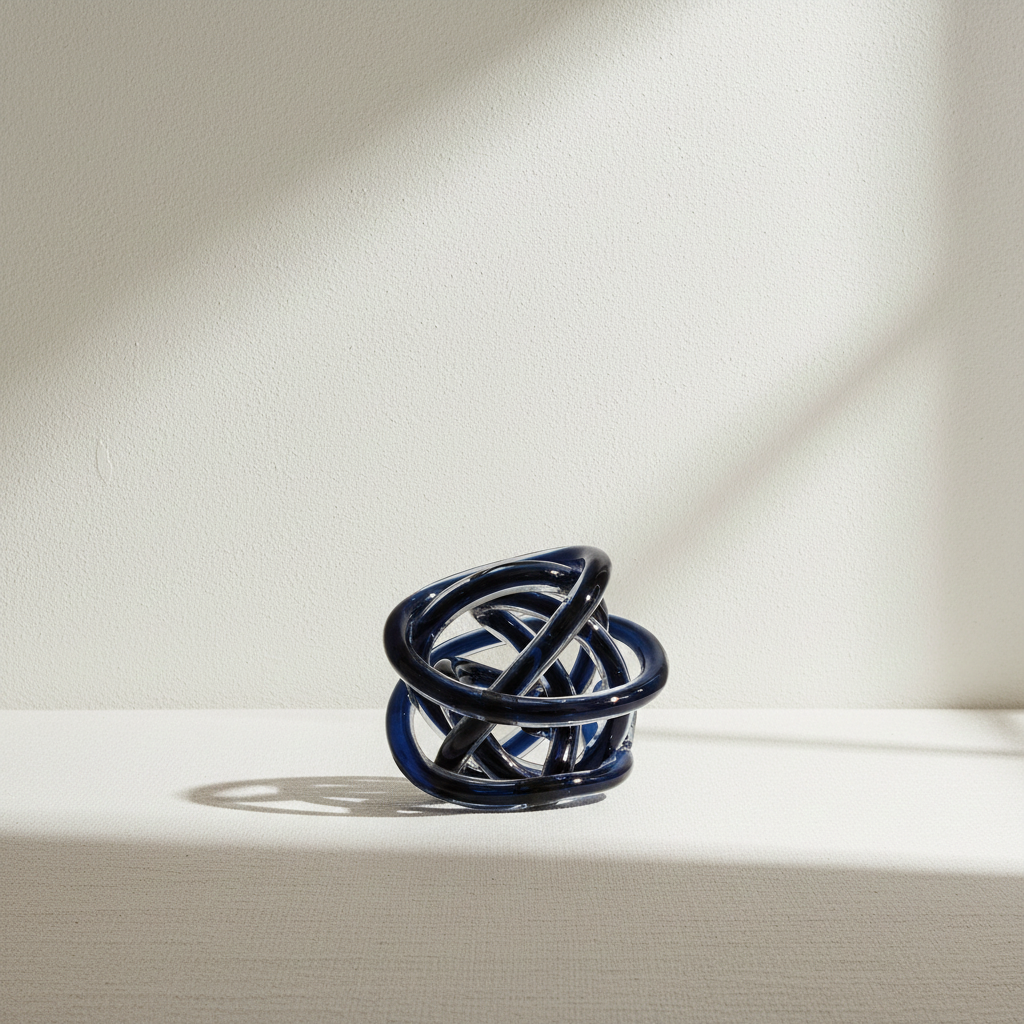 Nalu Glass Knot Decorative Object