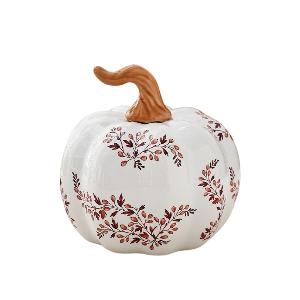 Amalia Handpainted Ceramic Pumpkin الصورة الرئيسية