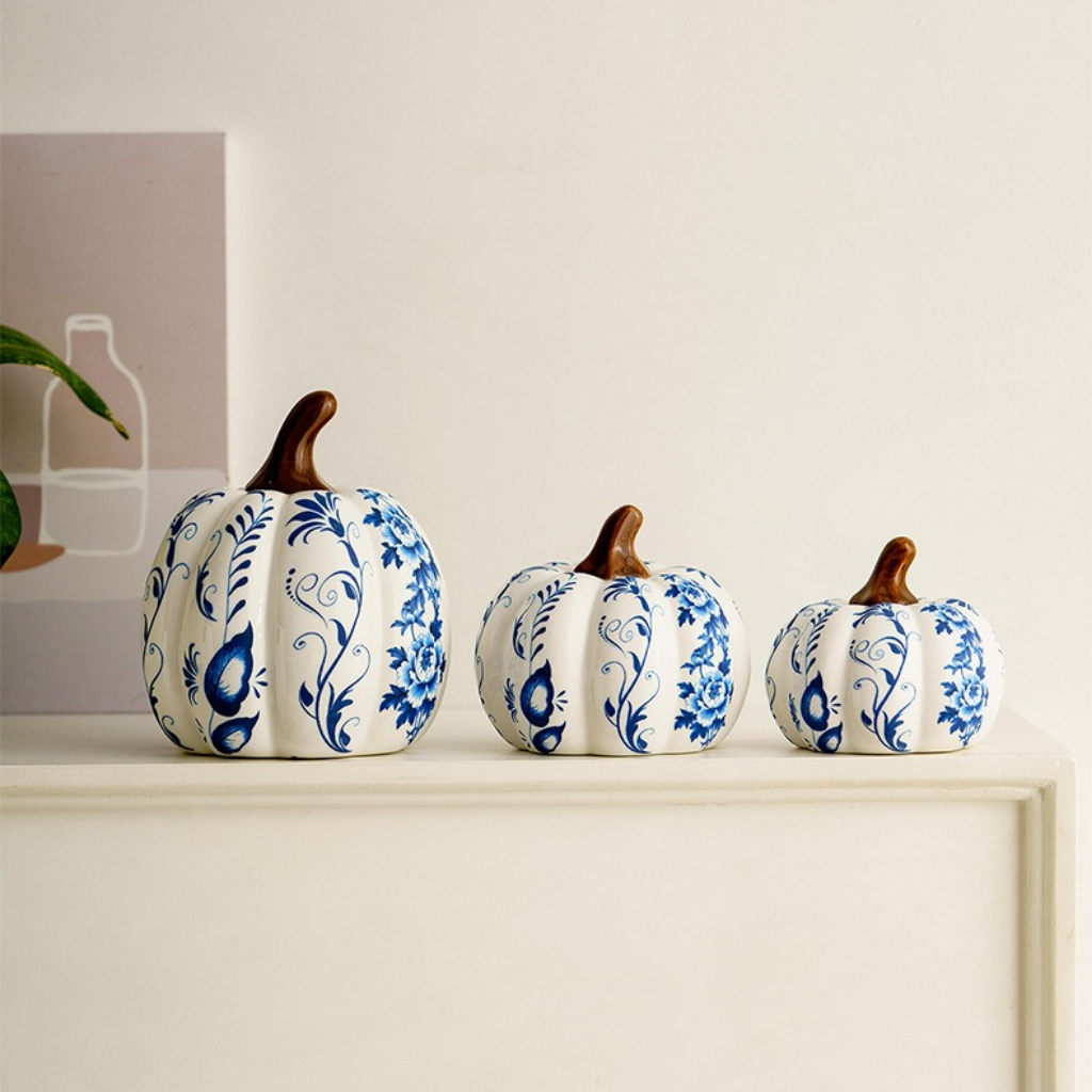 Amalia Handpainted Ceramic Pumpkin