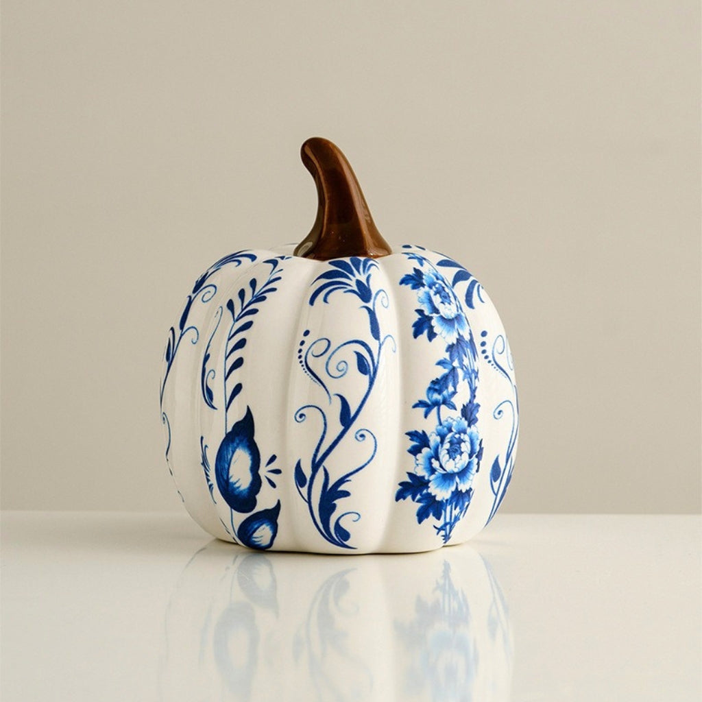 Amalia Handpainted Ceramic Pumpkin الصورة الرئيسية