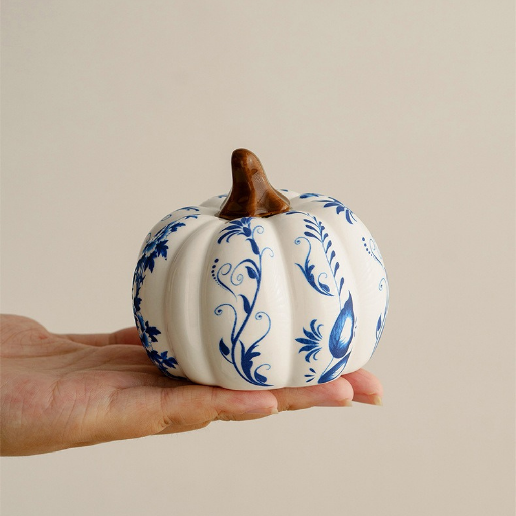 Amalia Handpainted Ceramic Pumpkin