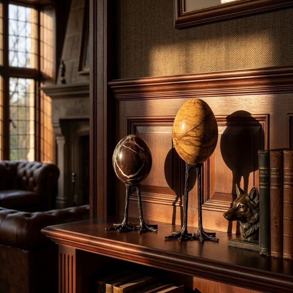 Orsini Egg-shaped Marble Sculpture صورة ثانوية