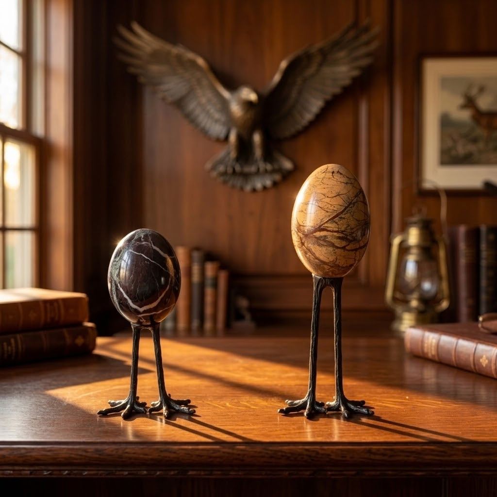 Orsini Egg-shaped Marble Sculpture