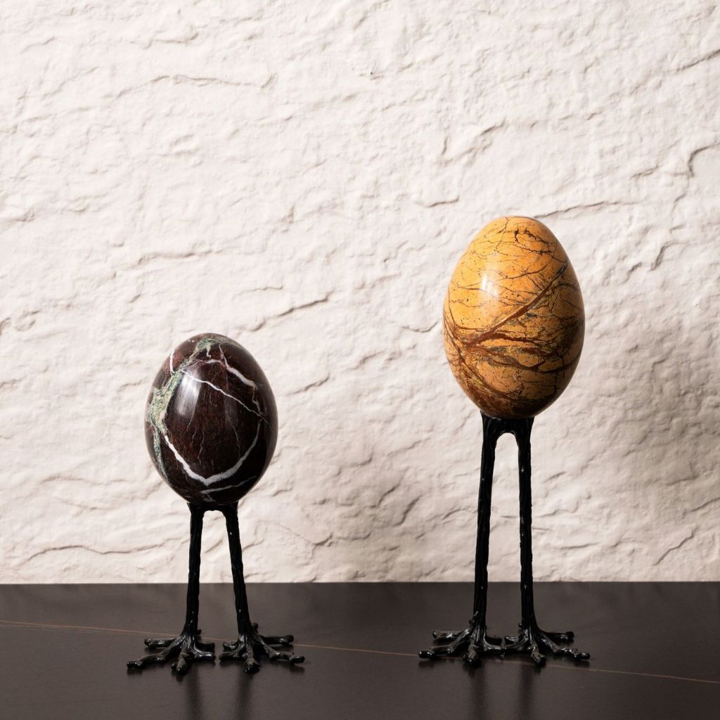 Orsini Egg-shaped Marble Sculpture
