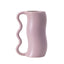 Serpa Wavy-Handle Sculptural Glazed Vase