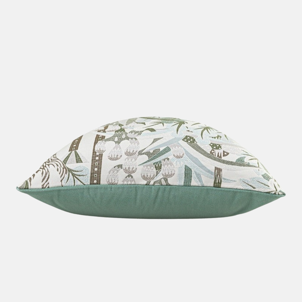 Paloma Botanical Embroidery Throw Pillow