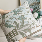 Paloma Botanical Embroidery Throw Pillow