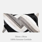 Branca Chevron Cowhide Throw Pillow