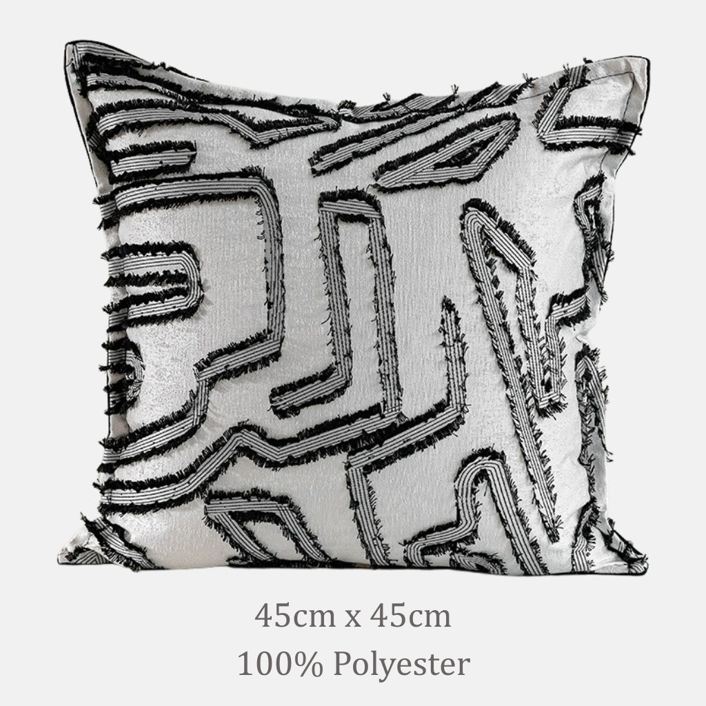 Carto Frayed Throw Pillow