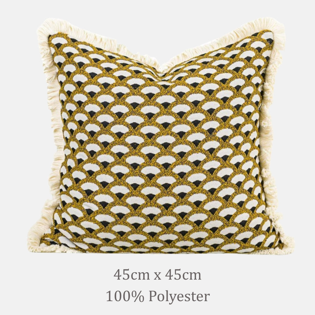 Arche Fringed Throw Pillow