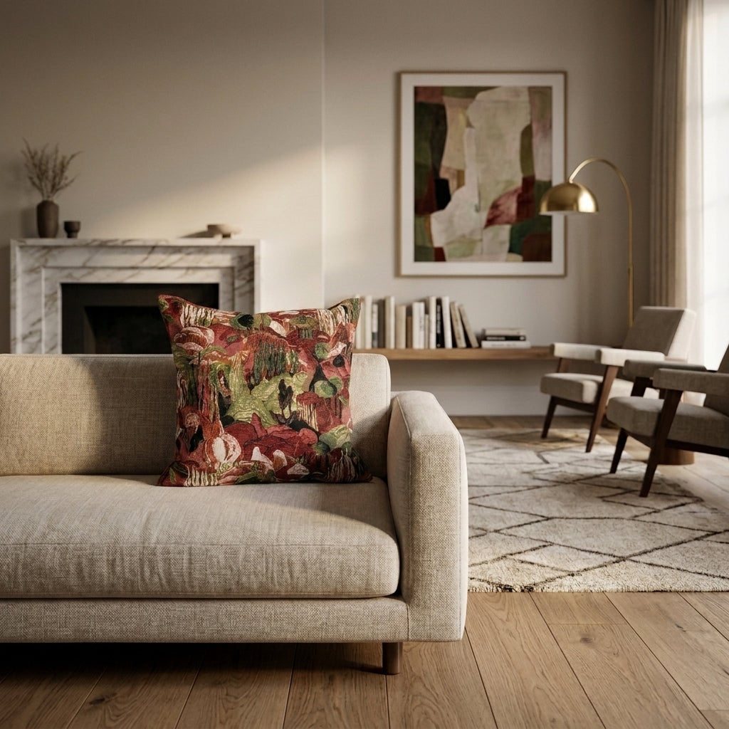 Liana Landscape Throw Pillow