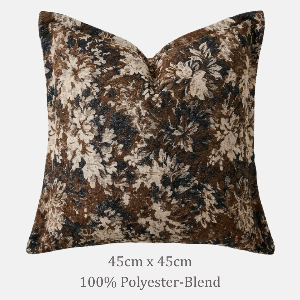 Arras Vintage Floral Throw Pillow