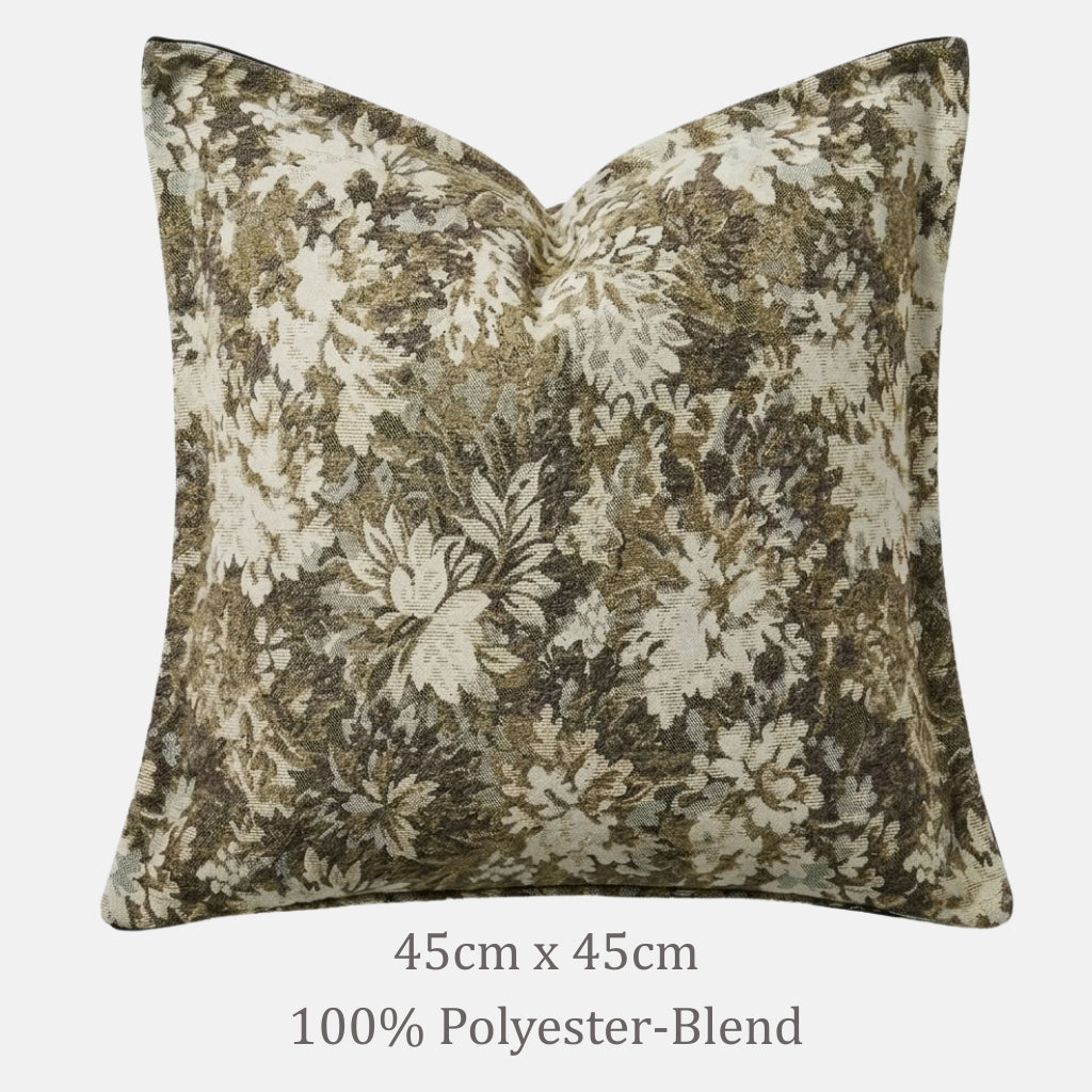 Arras Vintage Floral Throw Pillow