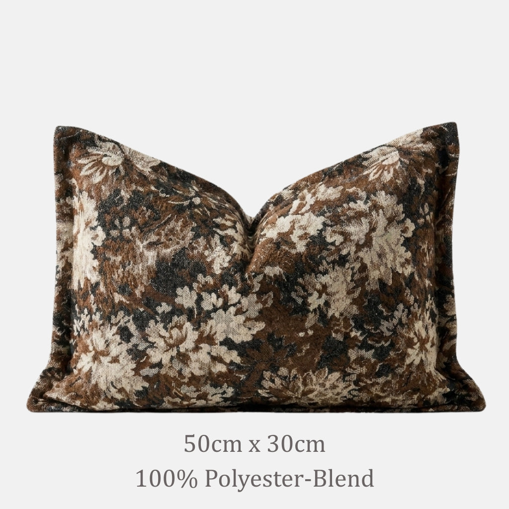 Arras Vintage Floral Throw Pillow