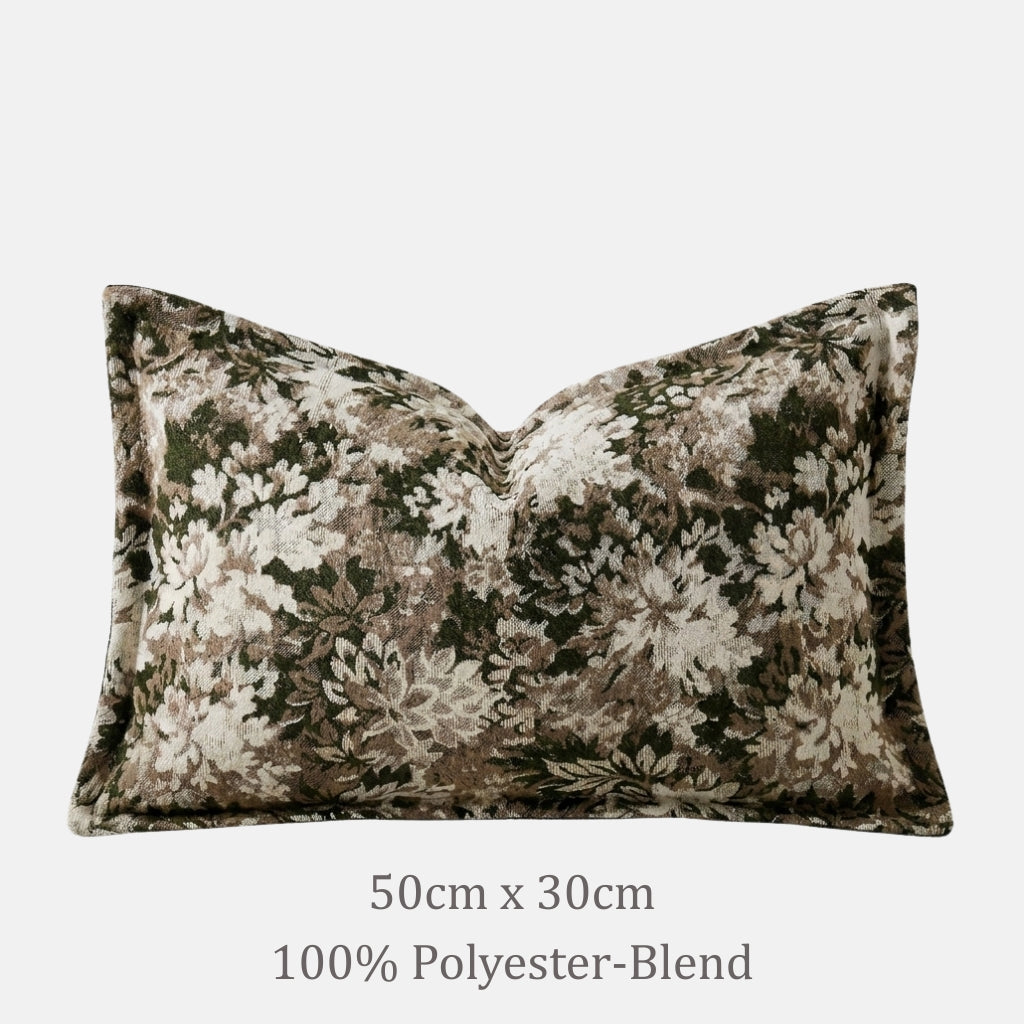 Arras Vintage Floral Throw Pillow