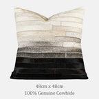 Branca Genuine Cowhide Throw Pillow