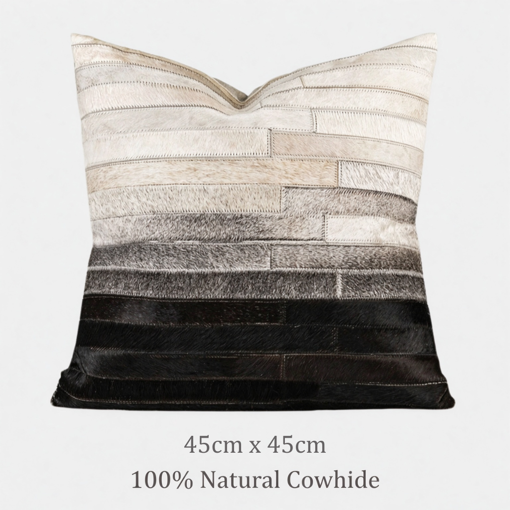 Branca Genuine Cowhide Throw Pillow Main image