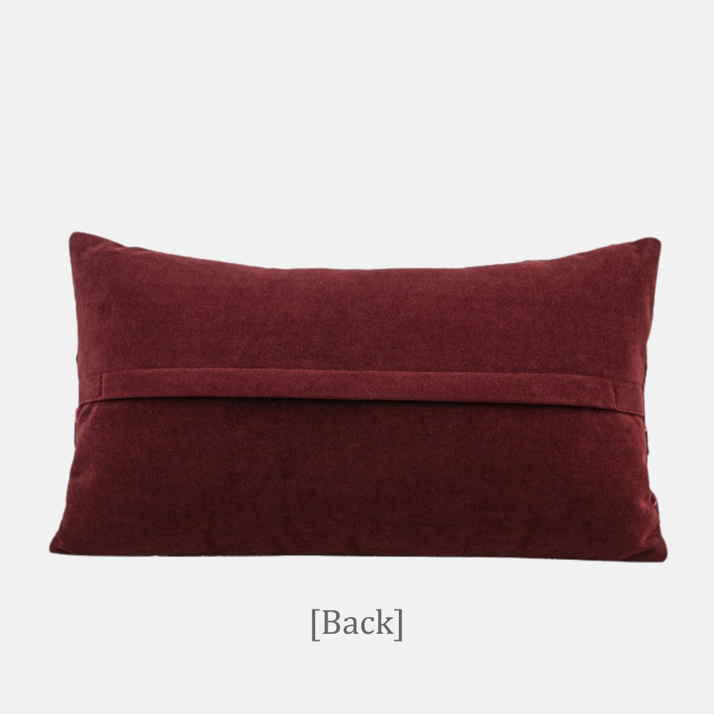 Branca Studded Cowhide Throw Pillow