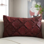 Branca Studded Cowhide Throw Pillow
