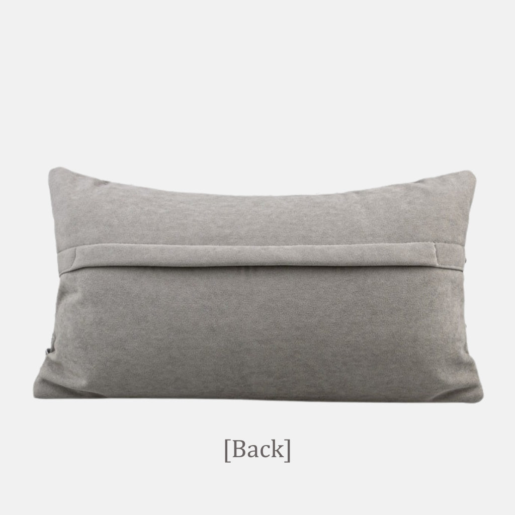 Branca Studded Cowhide Throw Pillow