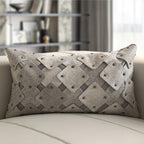 Branca Studded Cowhide Throw Pillow