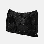 Branca Studded Cowhide Throw Pillow
