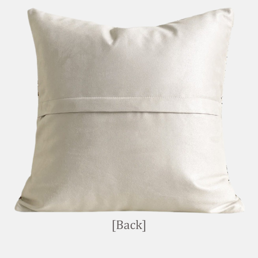 Cordova Woven Faux-Leather Throw Pillow
