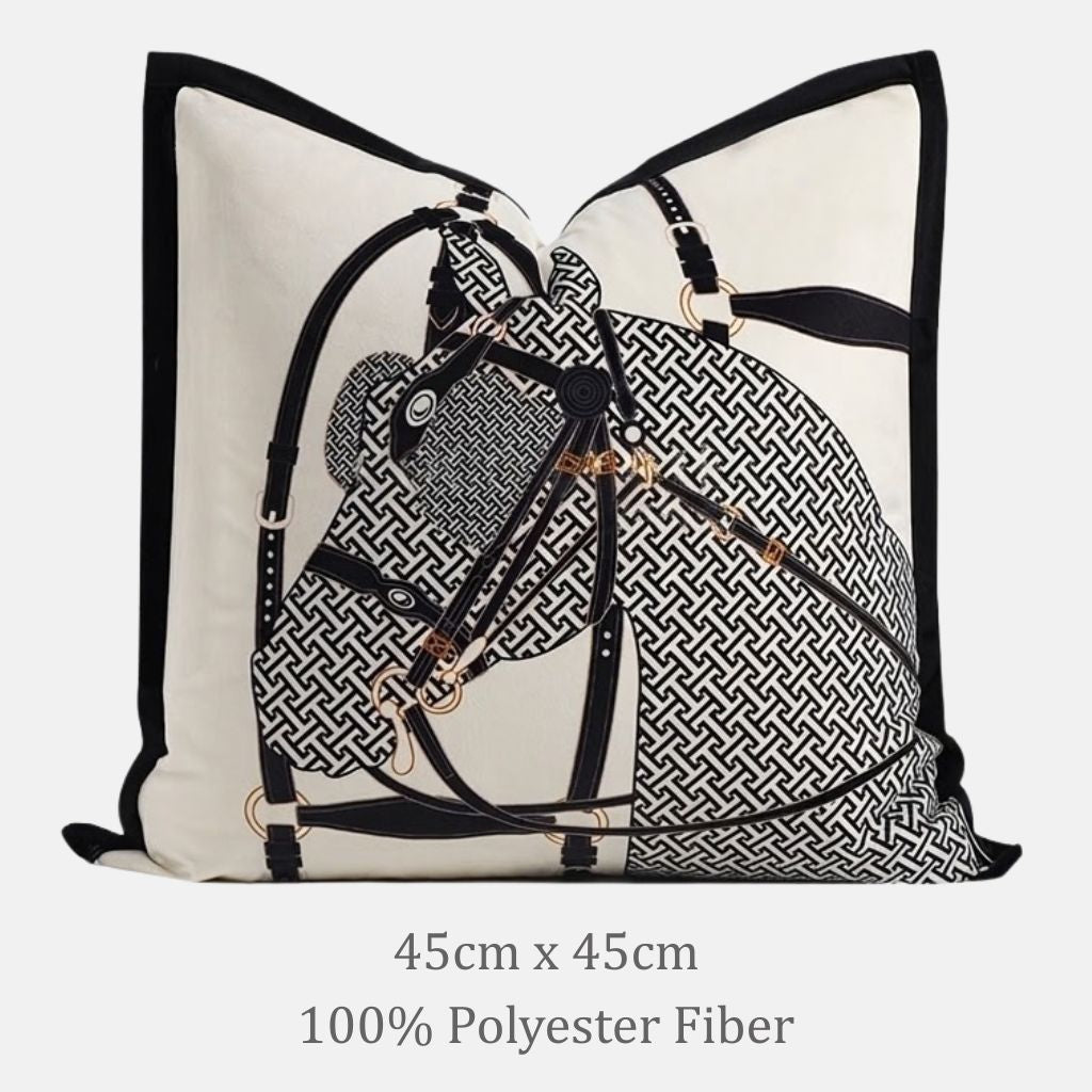 Sorel Equestrian Motif Throw Pillow