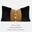 Ebène Fur & Leather Beaded Throw Pillow
