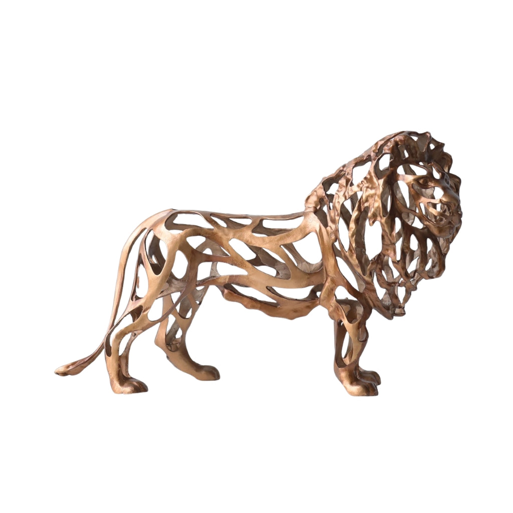 Kalahari Openwork Metal Lion Sculpture Main image