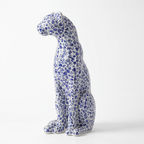 Bastet Porcelain Mosaic Leopard Statue