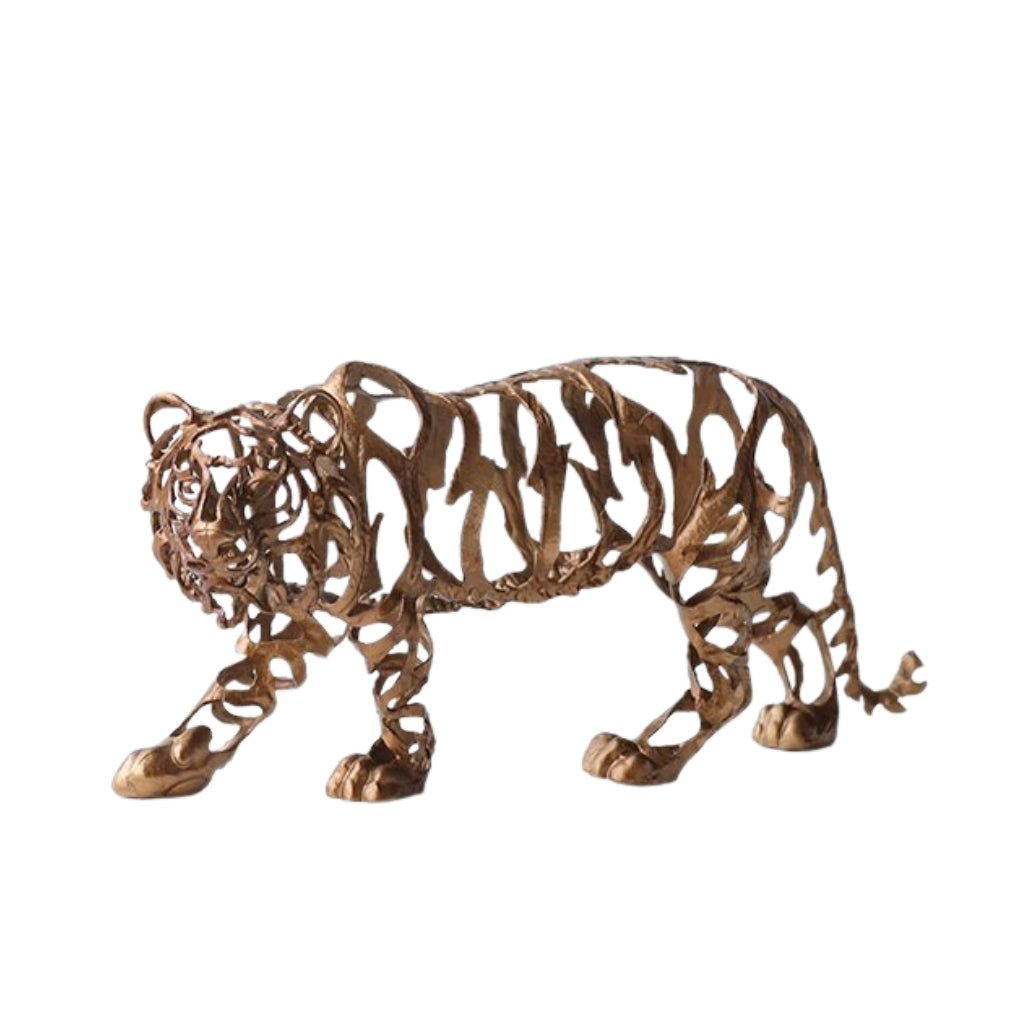 Kalahari Openwork Metal Tiger Sculpture Main image