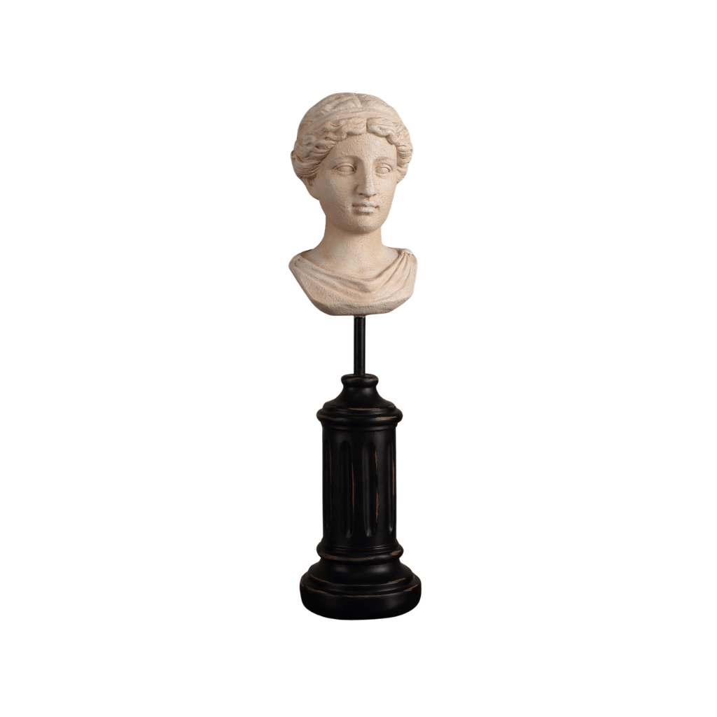 Flavia Portrait Pillar sculpture